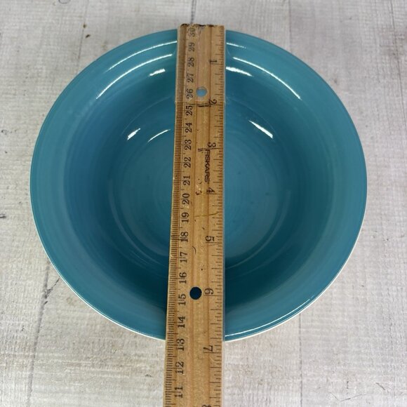 Dover & York DYO1 CIRCLES Rings Swirl Aqua Stoneware Cereal Soup Bowls Set of 2 - Picture 7 of 16